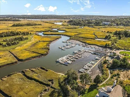 a view of an ocean and beach
