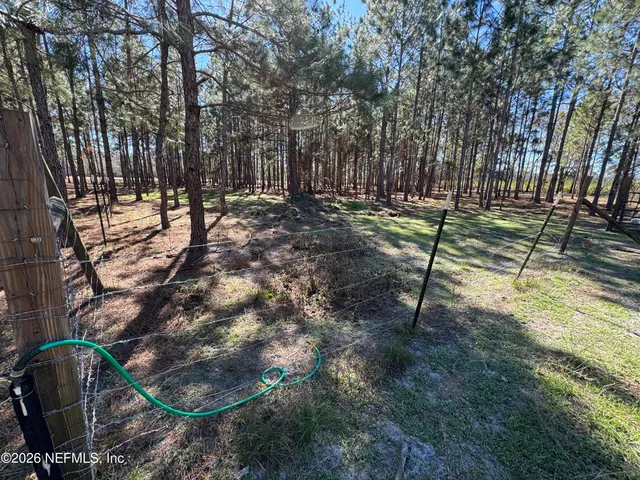 a view of road with trees