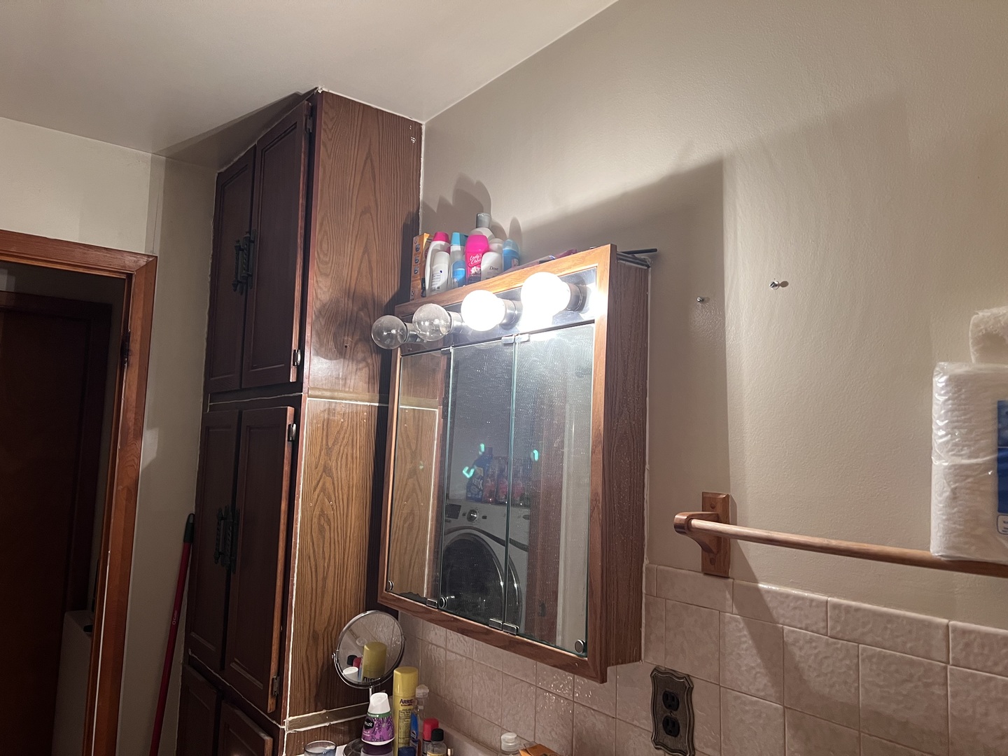 211 Hickory Drive Roberts, IL 60962 - Photo 11 of 14 a bathroom with a sink and a mirror
