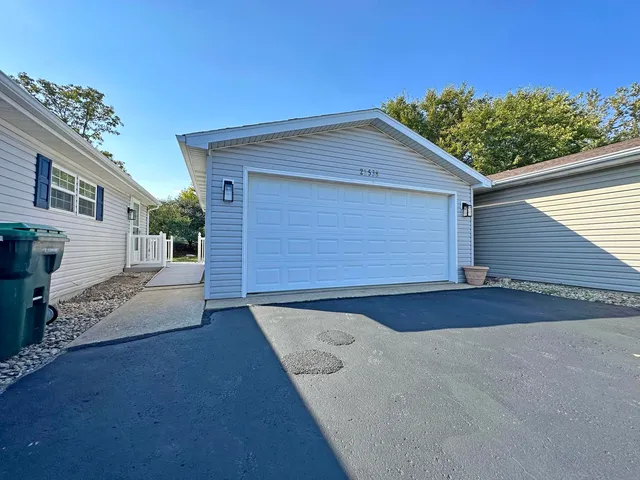 a view of backyard of house