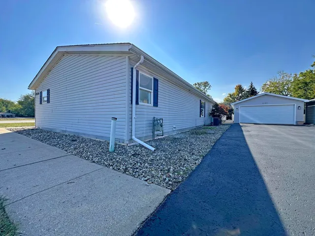 a backyard of a house