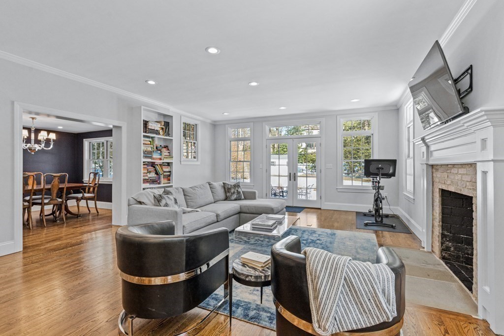 71 Fuller Brook Road Wellesley, MA 02482 - Photo 12 of 24 a living room with furniture or fireplace and a wooden floor