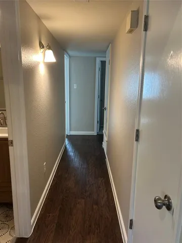 a view of hallway with stairs