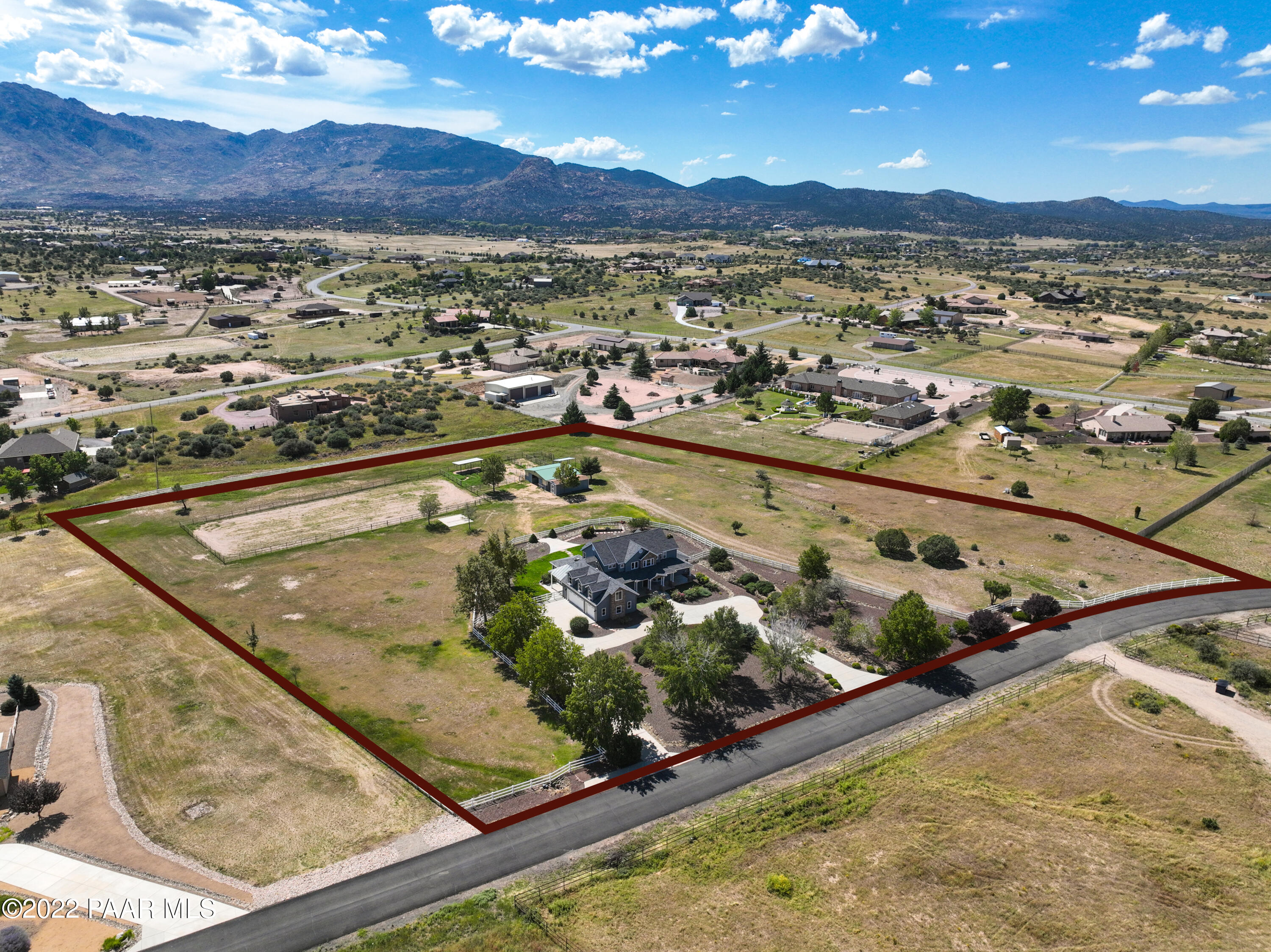 3875 Friendly Meadow Road Prescott, AZ 86305 - Photo 63 of 68 Aerial Overview