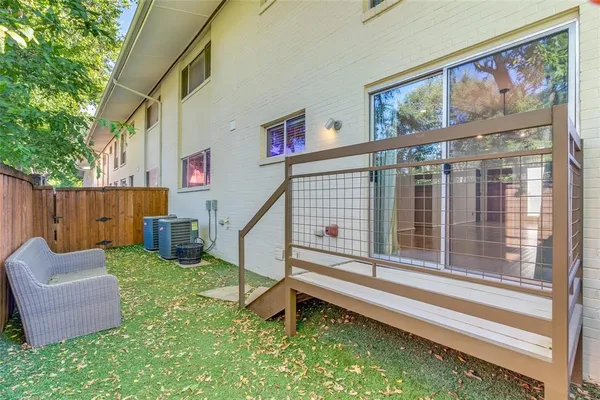 a house view with a garden space