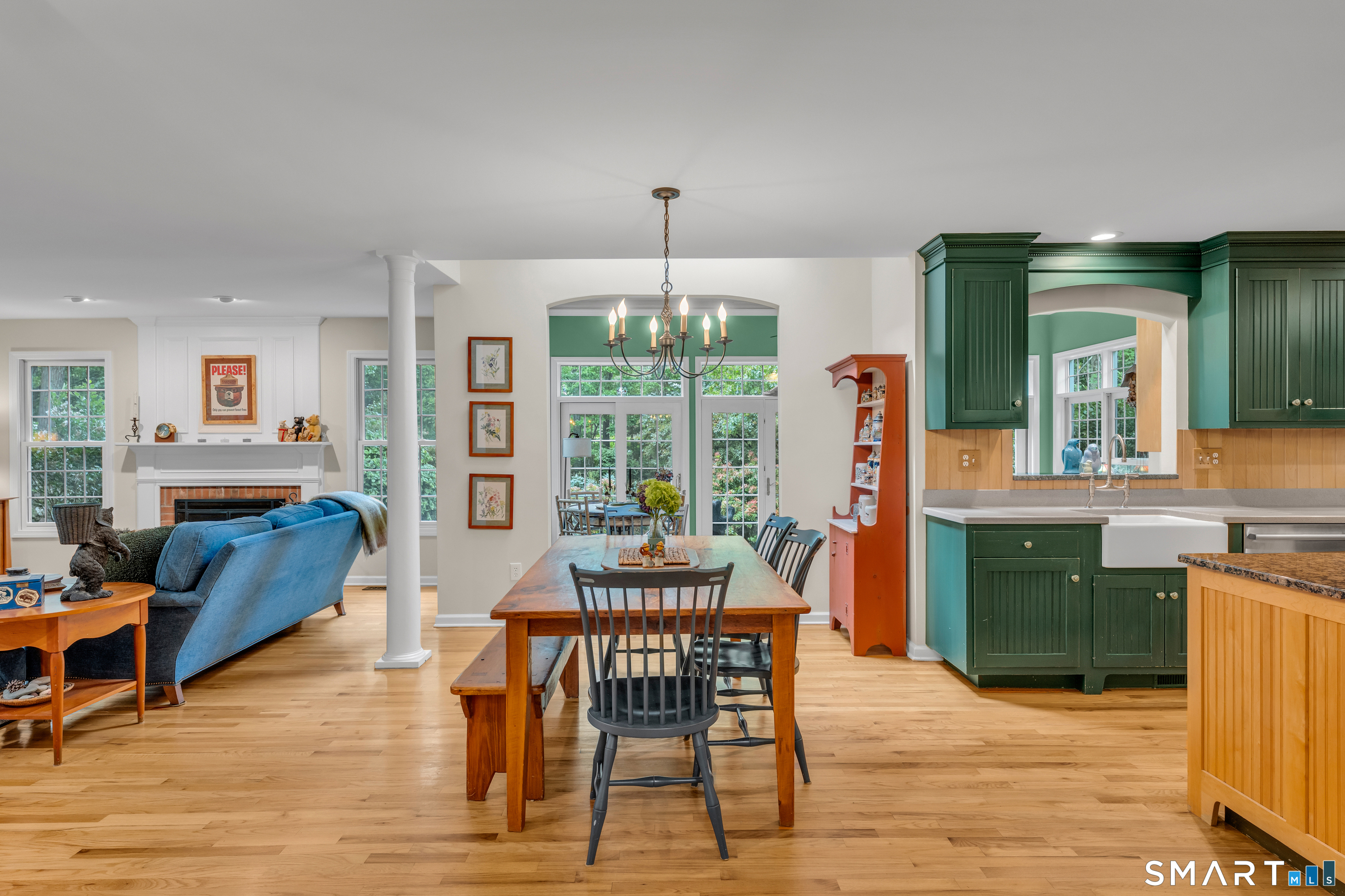 46 Laurel Cliffs Road Guilford, CT 06437 - Photo 10 of 40 The casual eating area of the Kitchen has direct access to the Sun room and has one of two skylights for natural light.