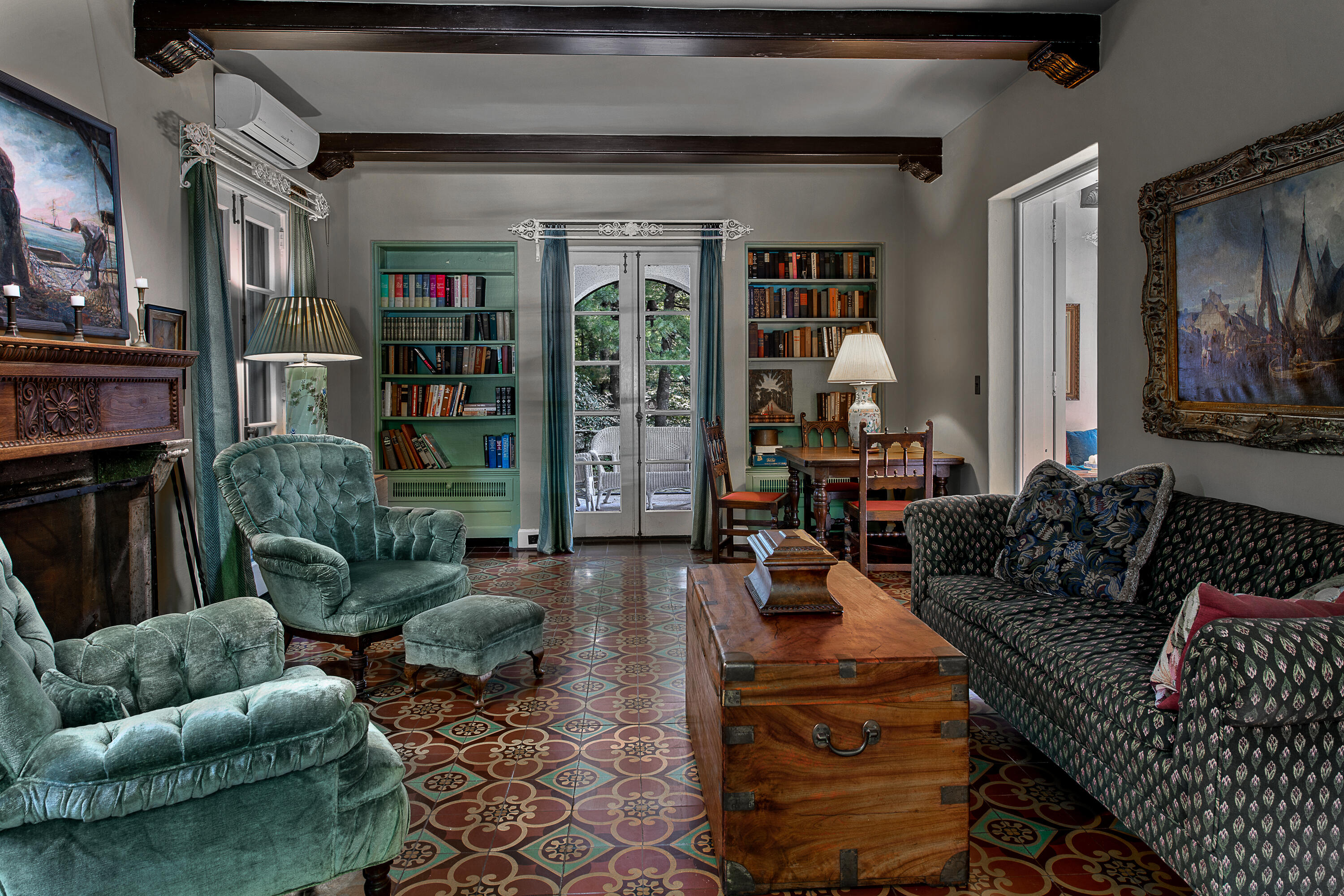 684 Westover Road Stamford, CT 06902 - Photo 9 of 25 a living room with furniture and a book shelf