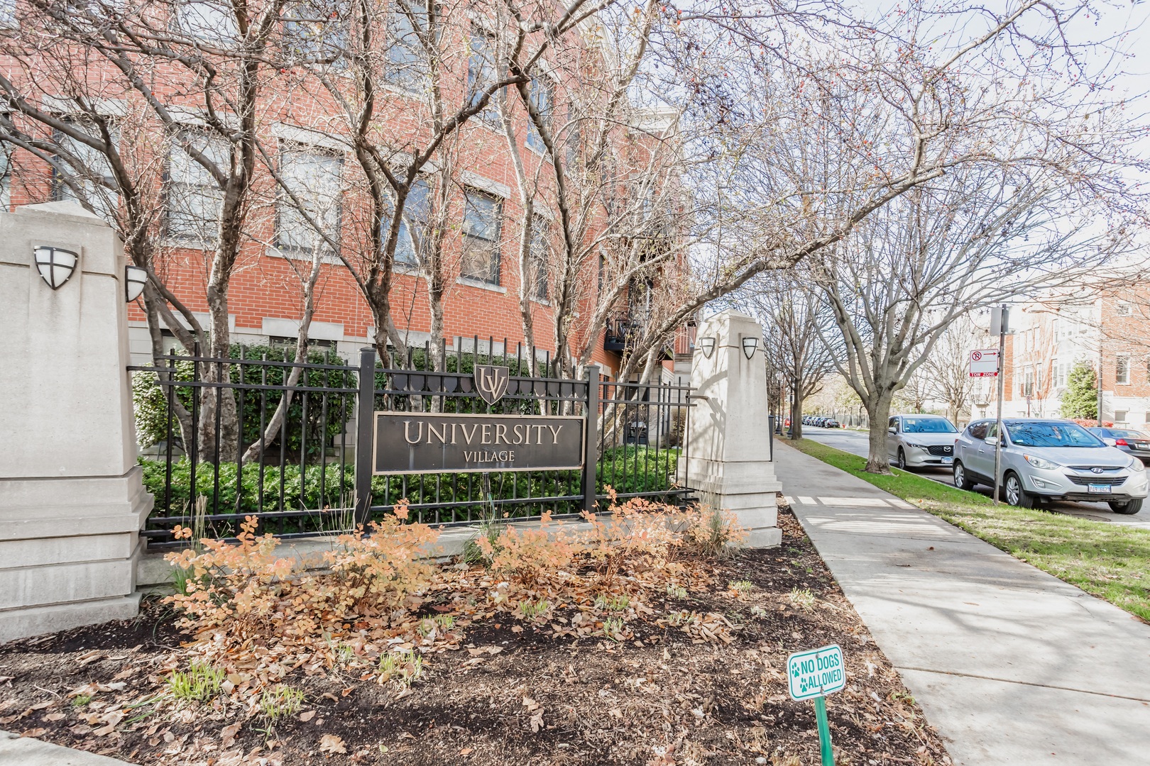 1418 South Halsted Street, Unit 1A Chicago, IL 60607 - Photo 18 of 19 a view of street with a building and trees