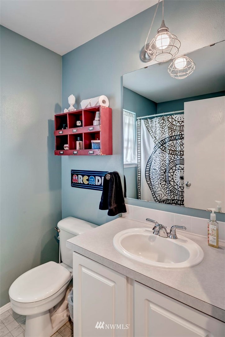34713 Southeast Ridge Street Snoqualmie, WA 98065 - Photo 20 of 22 a bathroom with a sink a toilet and a mirror