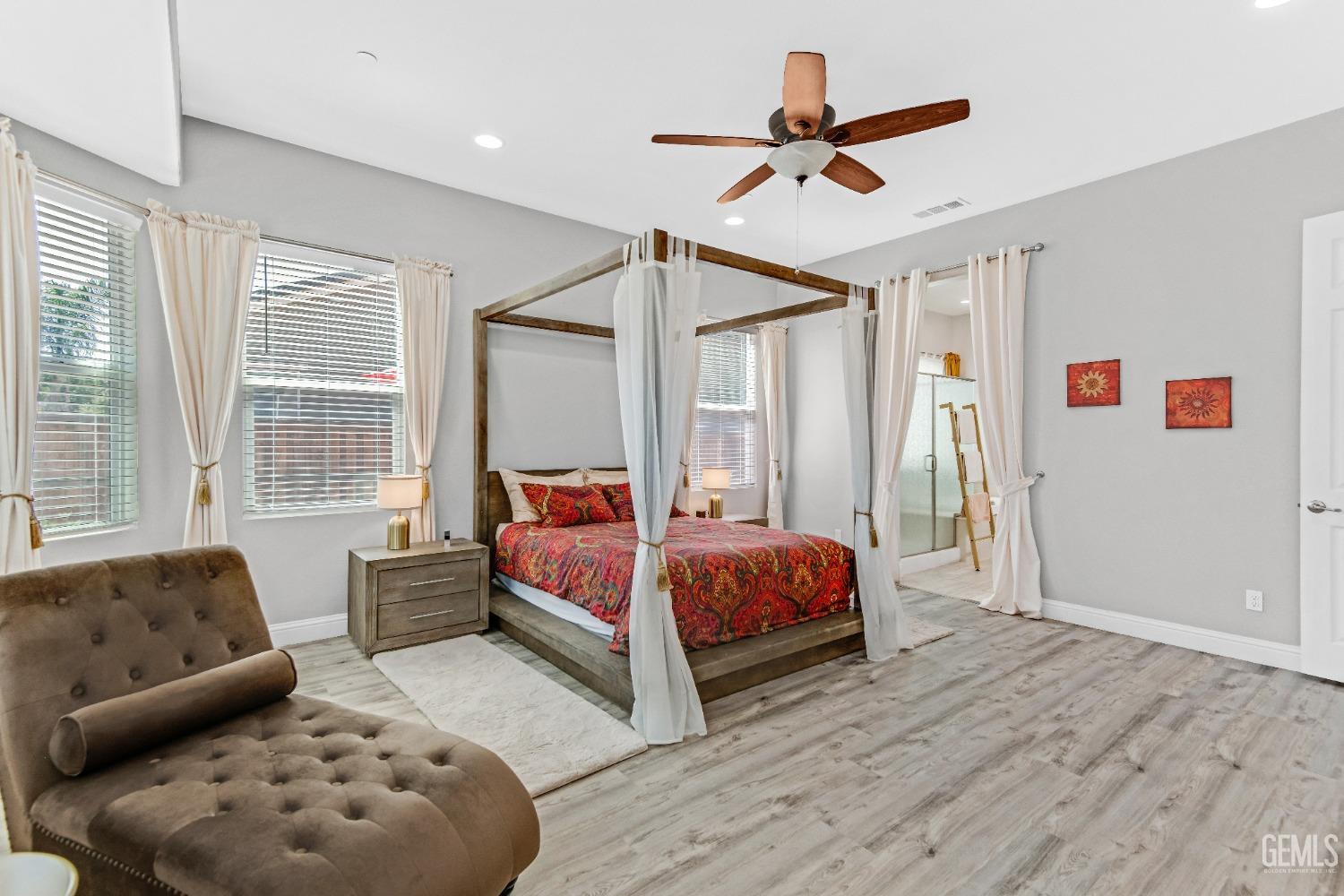 Undisclosed Address Bakersfield, CA 93306 - Photo 35 of 49 a bedroom with bed and window