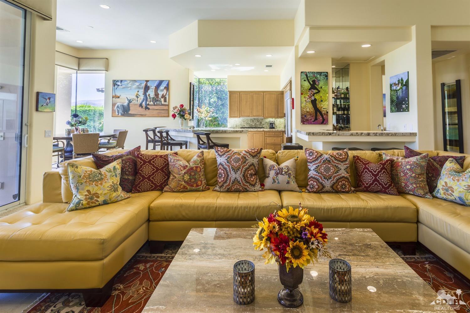 314 Loch Lomond Road Rancho Mirage, CA 92270 - Photo 23 of 48 a living room with furniture and kitchen view
