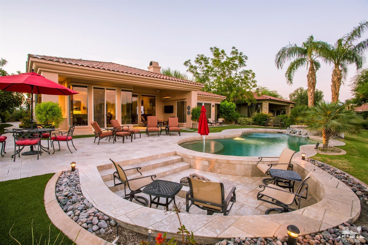 314 Loch Lomond Road Rancho Mirage, CA 92270 - Photo 10 of 48 a view of a house with swimming pool and sitting area