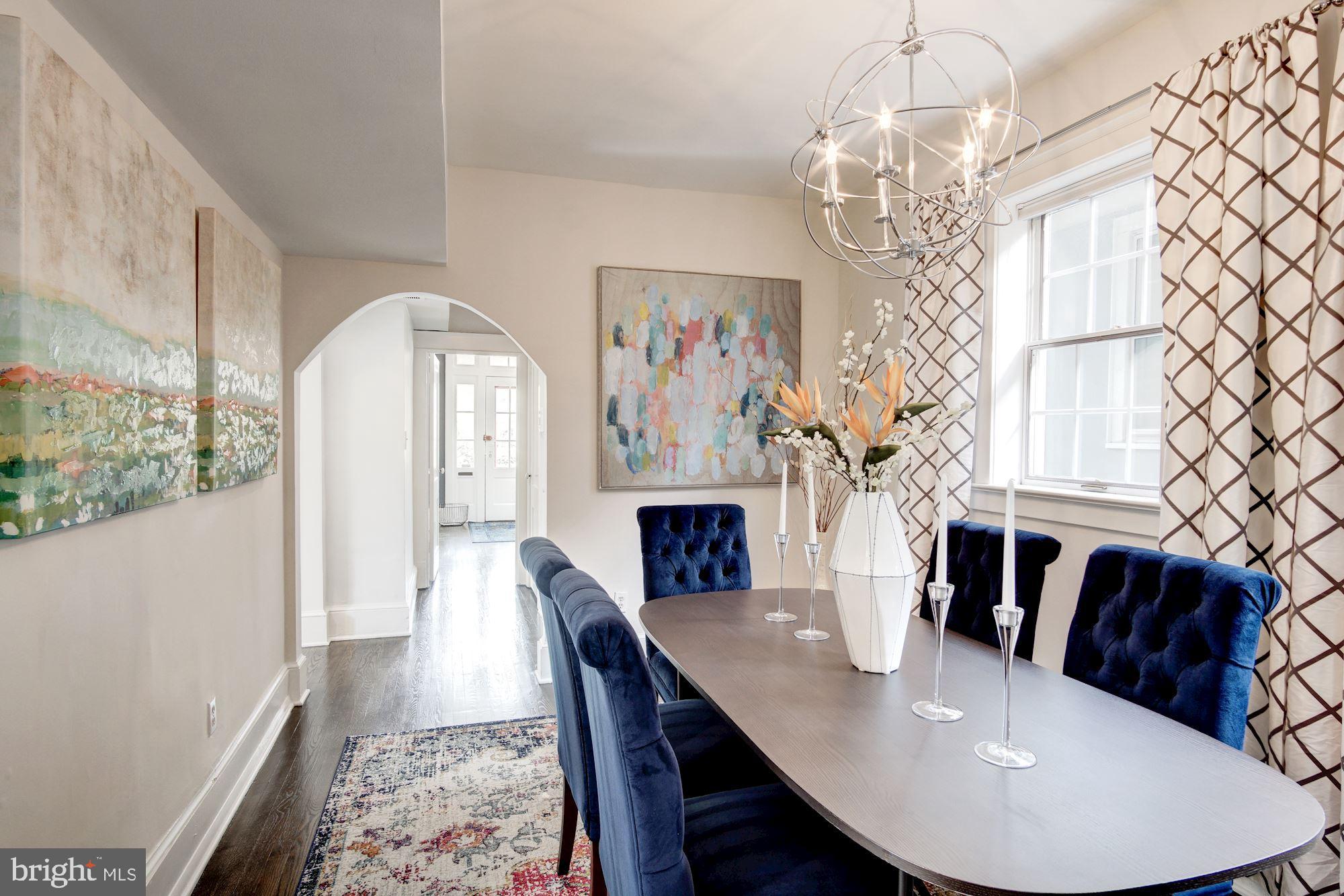 3309 Woodley Road Northwest Washington, DC 20008 - Photo 14 of 59 Elegant formal dining w/chandelier