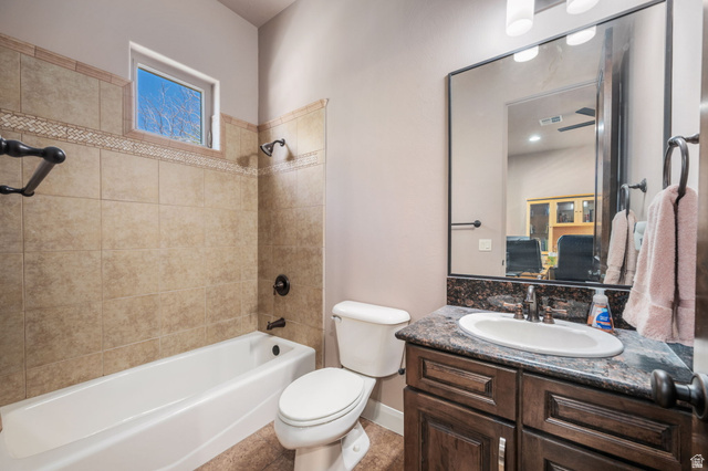 2376 Stone Crest Circle St. George, UT 84790 - Photo 38 of 61 Bathroom featuring vanity and bathtub / shower combination