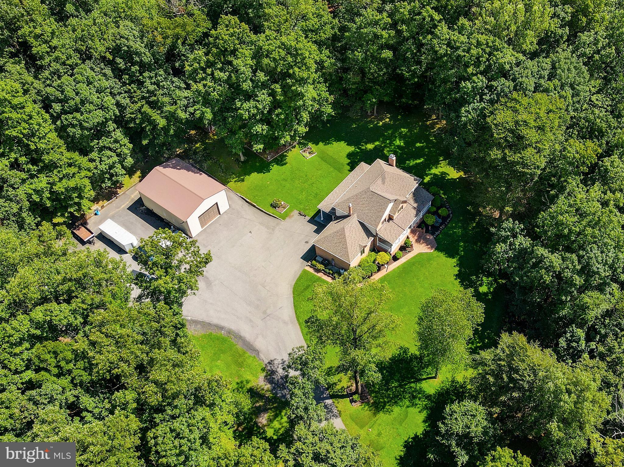 2021 Oakmont Road Fallston, MD 21047 - Photo 43 of 50 an aerial view of a house with garden space and street view