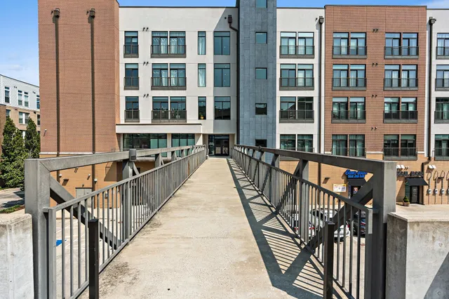 a view of building from balcony