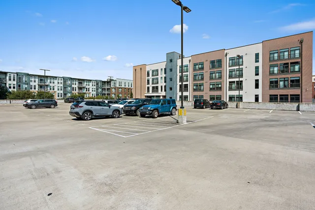 a view of a building with a street
