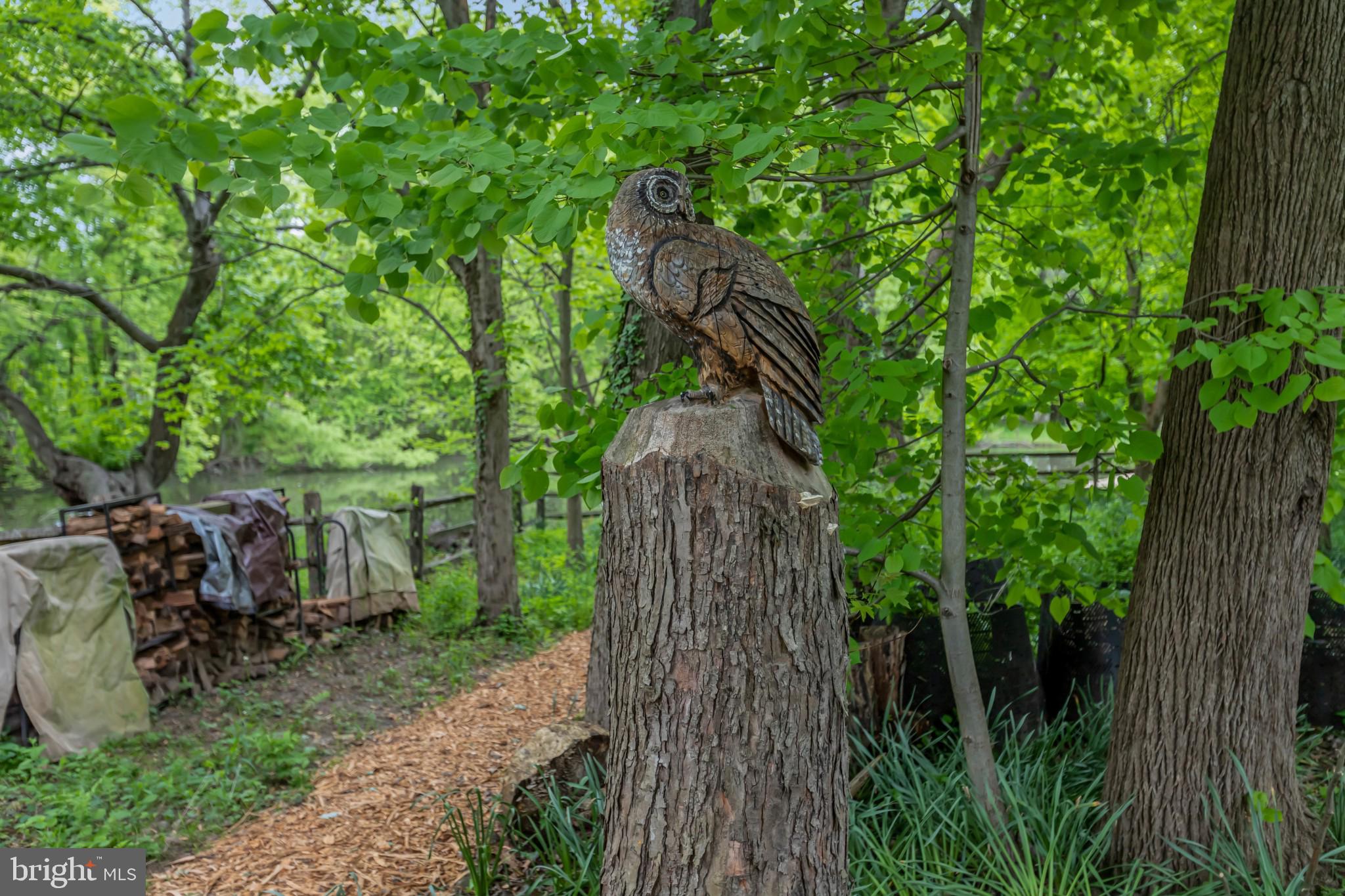 1921 Morningmist Drive Silver Spring, MD 20906 - Photo 31 of 38 Owl sculpture along wooded path
