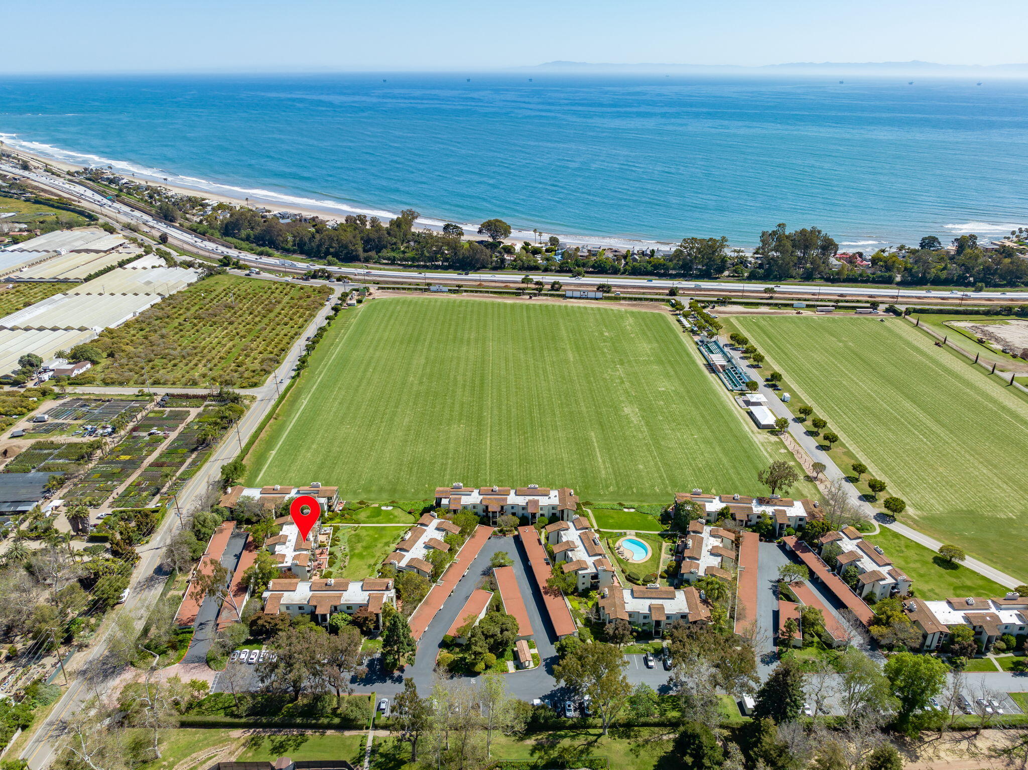 3375 Foothill Road, Unit 233 Carpinteria, CA 93013 - Photo 9 of 13 a view of a city and ocean view