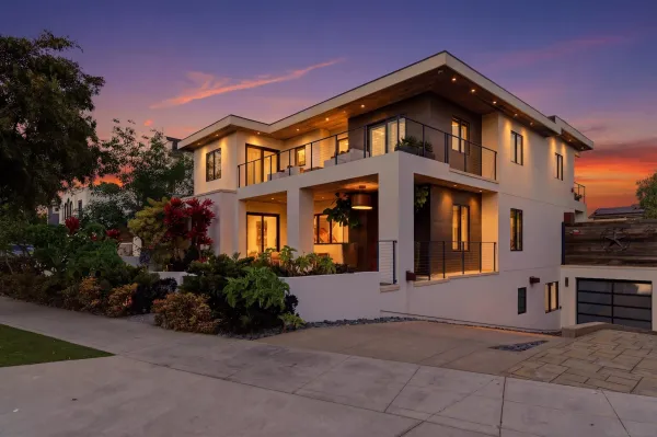 a front view of a house