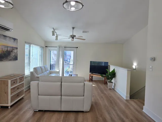 a view of roof deck with patio