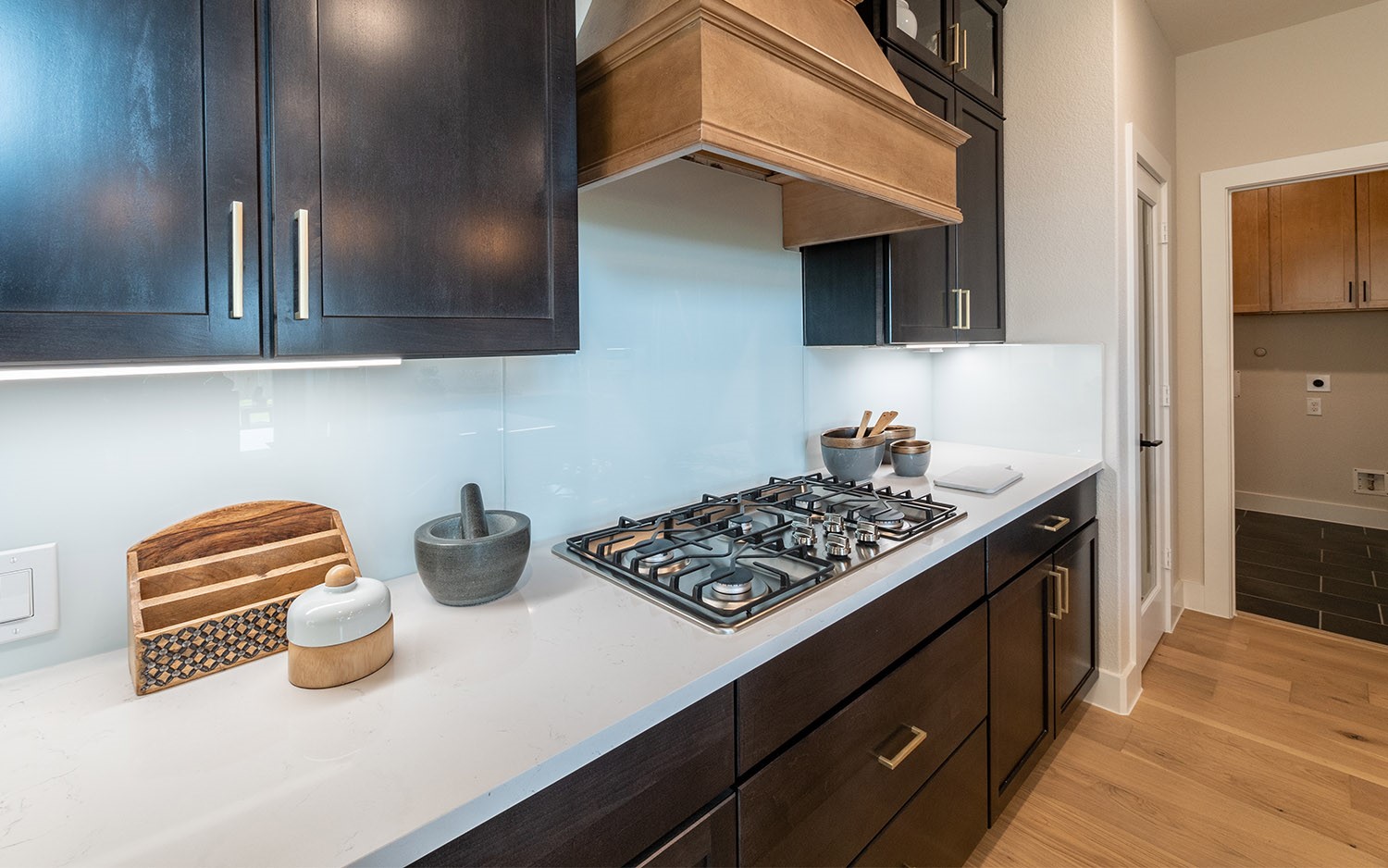 830 Aspen Bluffs Road Crosby, TX 77532 - Photo 6 of 23 a kitchen with stainless steel appliances a sink stove and cabinets