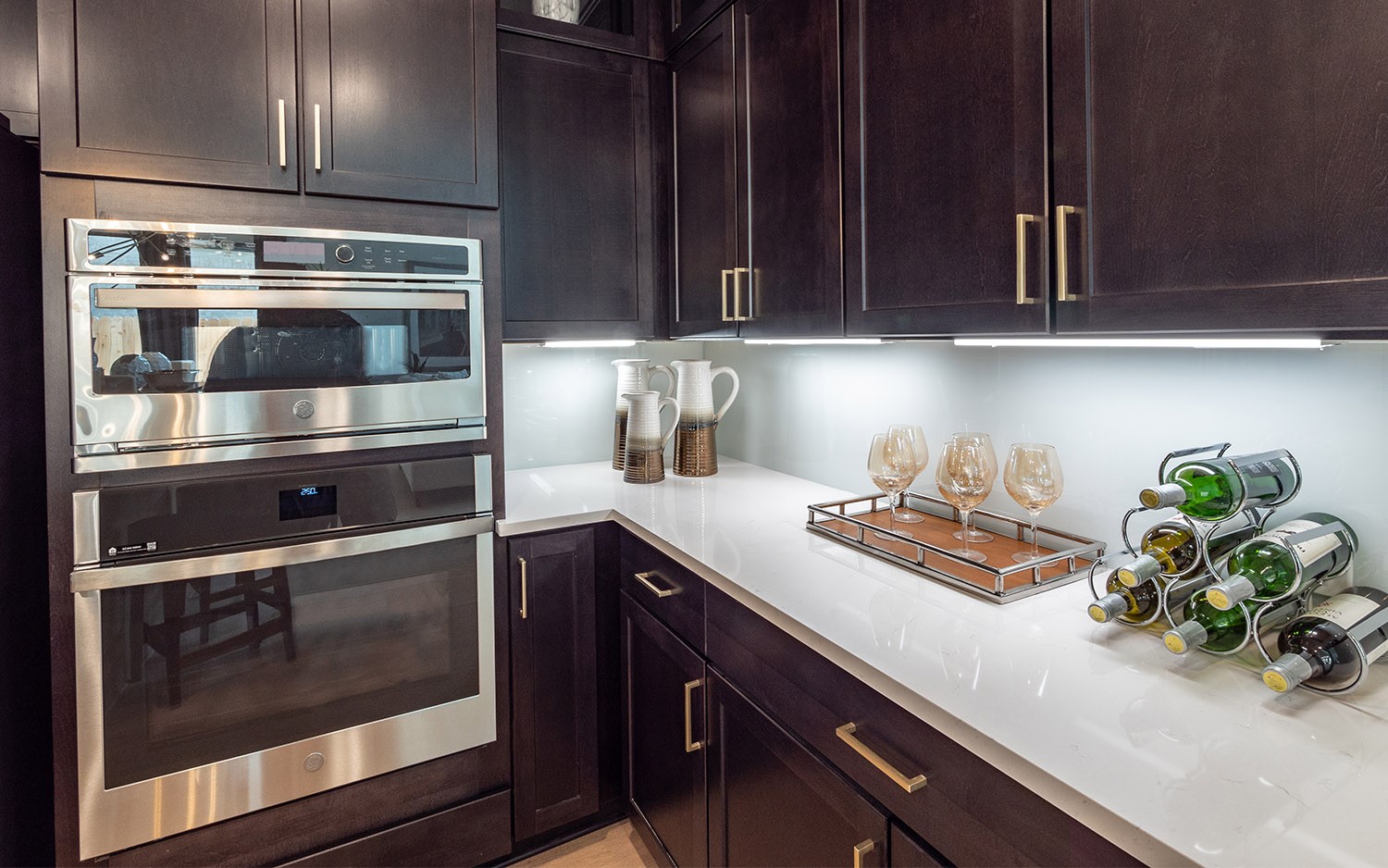830 Aspen Bluffs Road Crosby, TX 77532 - Photo 7 of 23 a kitchen with stainless steel appliances a stove a microwave and sink