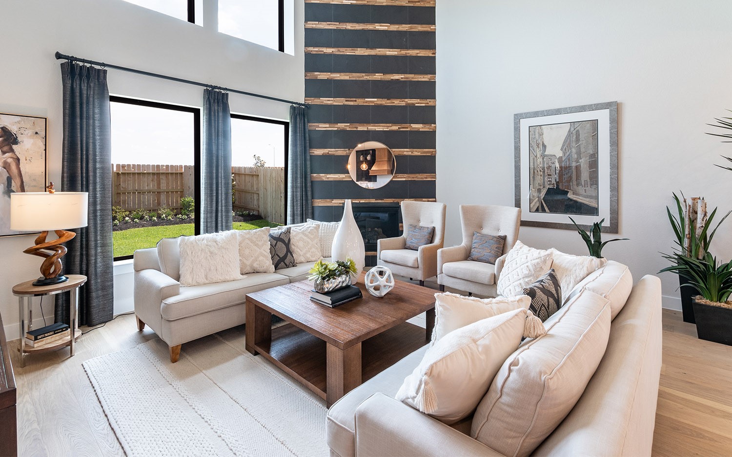 830 Aspen Bluffs Road Crosby, TX 77532 - Photo 10 of 23 a living room with furniture and a floor to ceiling window