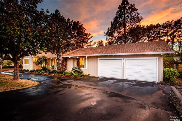a view of a house with a outdoor space