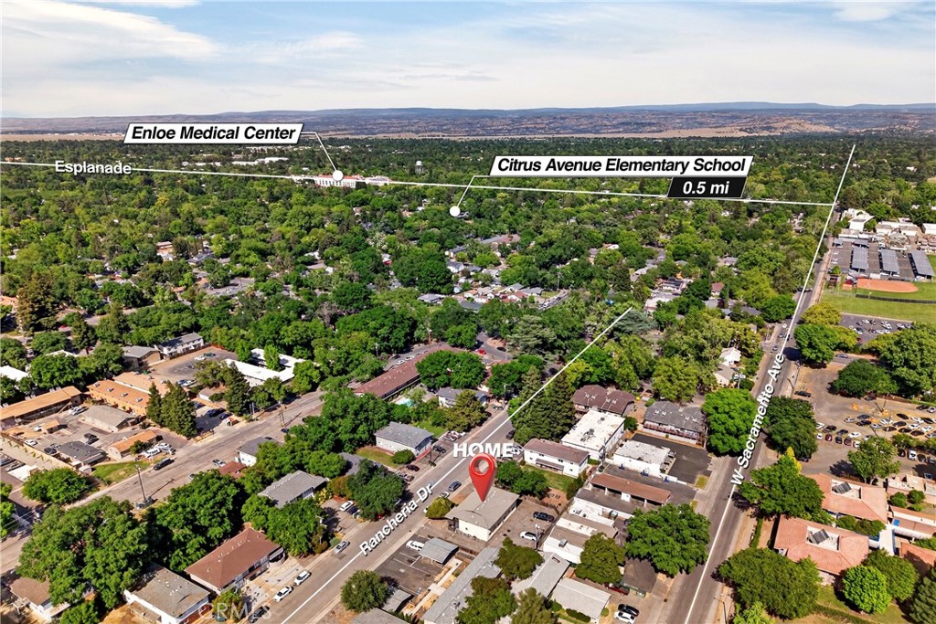615 Rancheria Drive, Unit 14 Chico, CA 95926 - Photo 74 of 75 CITY AERIAL VIEW