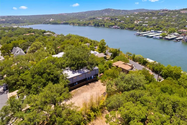 a view of lake and mountain