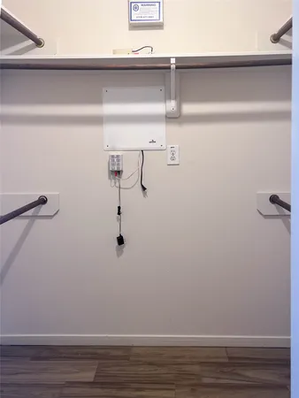 a view of a storage & utility room in a kitchen