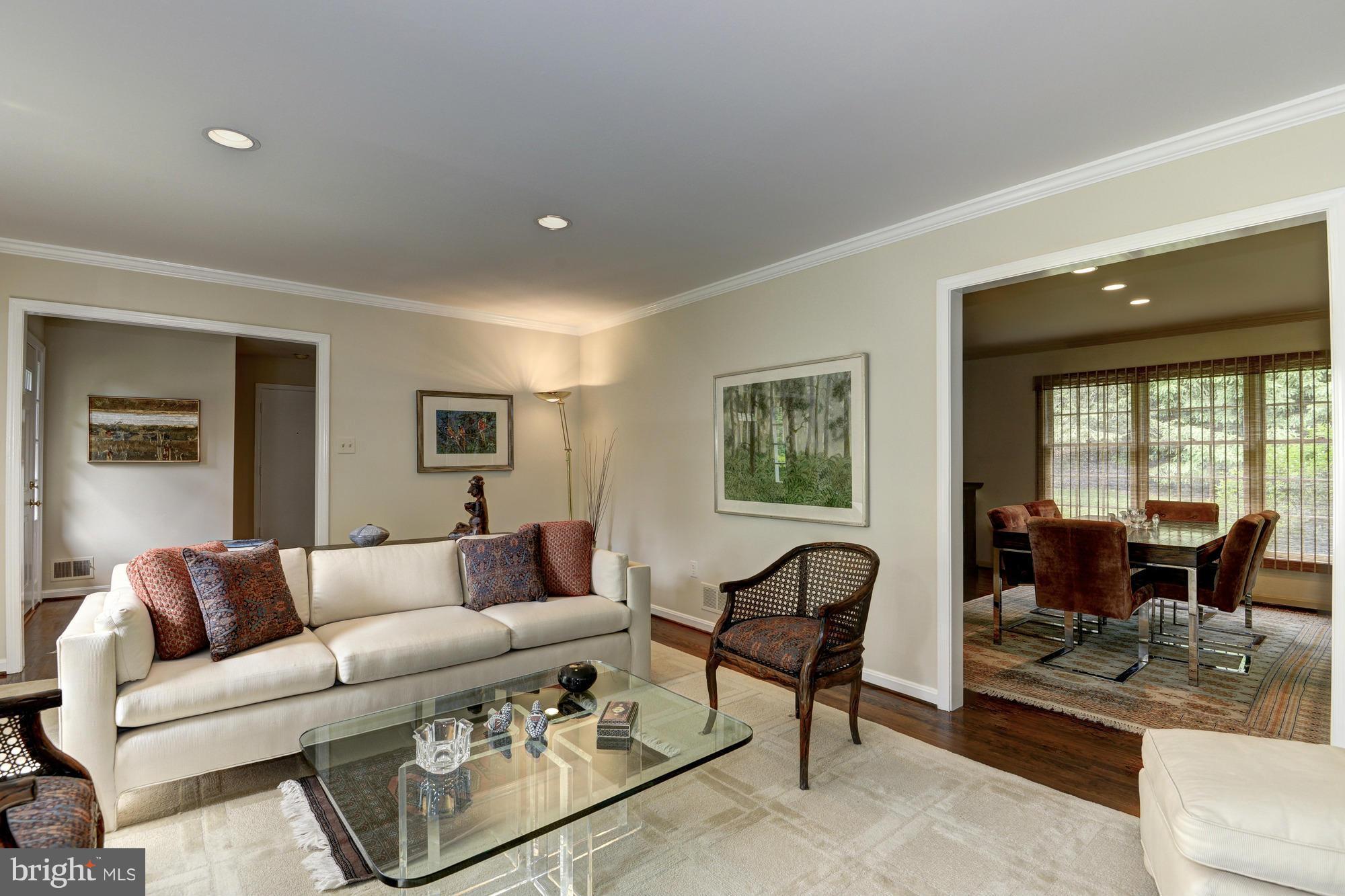 912 Kimberwicke Road McLean, VA 22102 - Photo 5 of 30 a living room with furniture and a large window