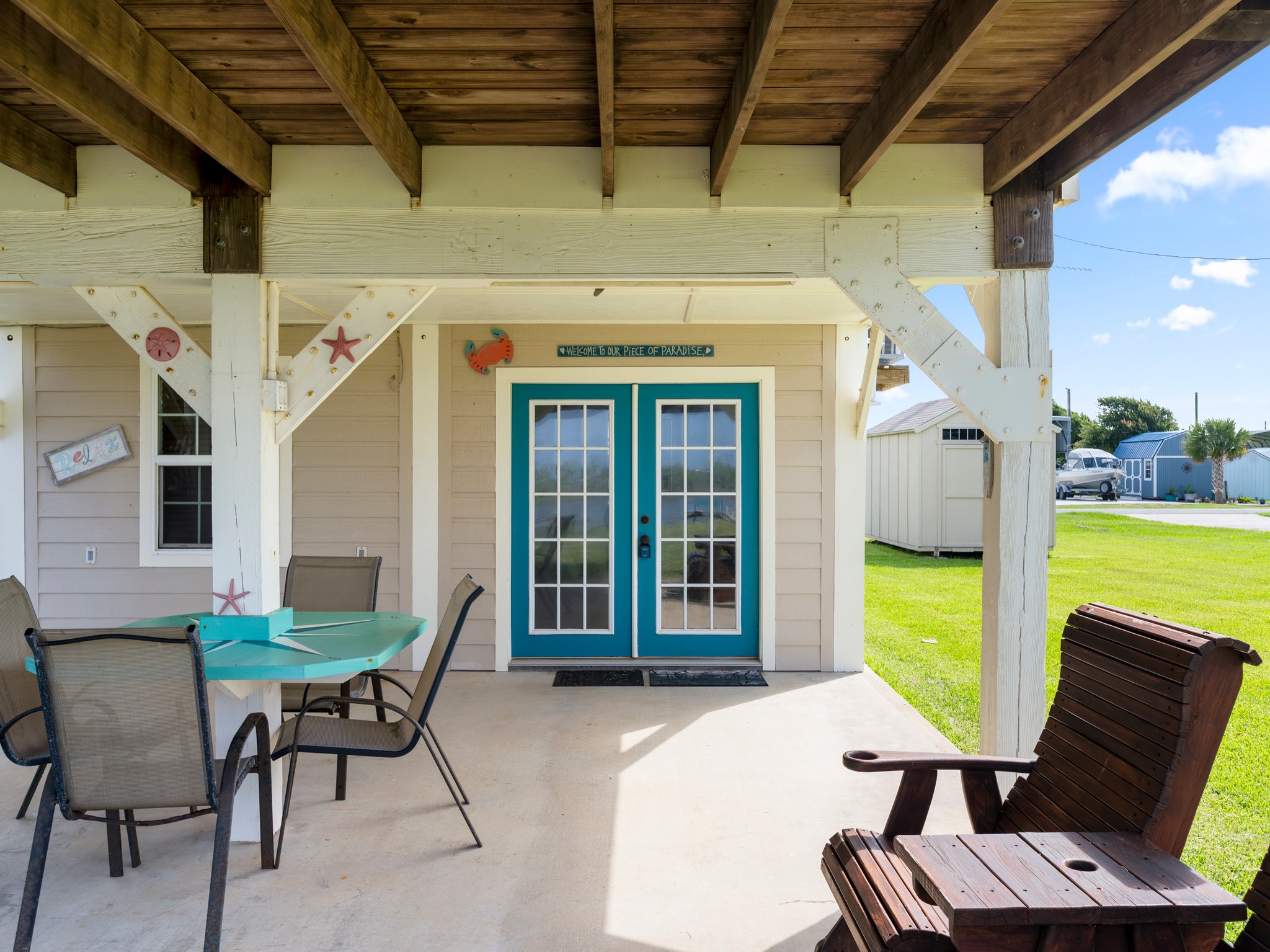 124 Seagull Road Sargent, TX 77414 - Photo 17 of 49 Entrance to room downstairs