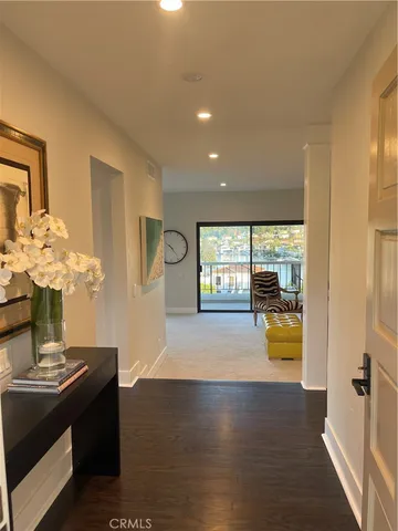 a view of a lake with a city view