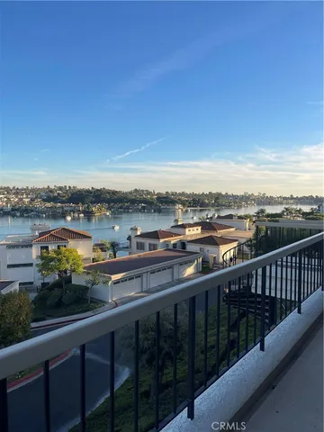a view of city from a balcony