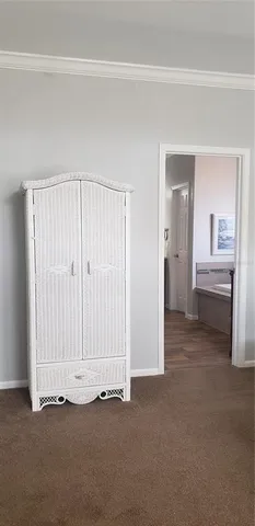 a locker room with a window