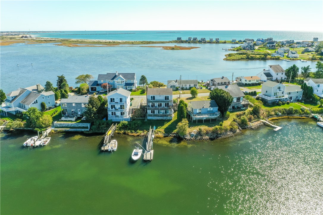 282 Prospect Road South Kingstown, RI 02879 - Photo 3 of 30 VIEWS VIEWS VIEWS. House with dock on the right.