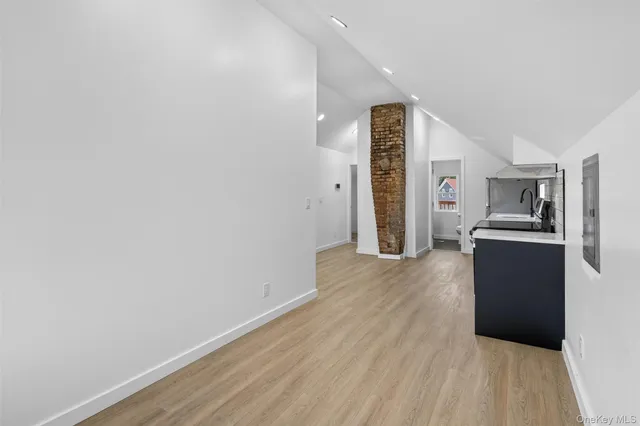 a view of a wooden fence