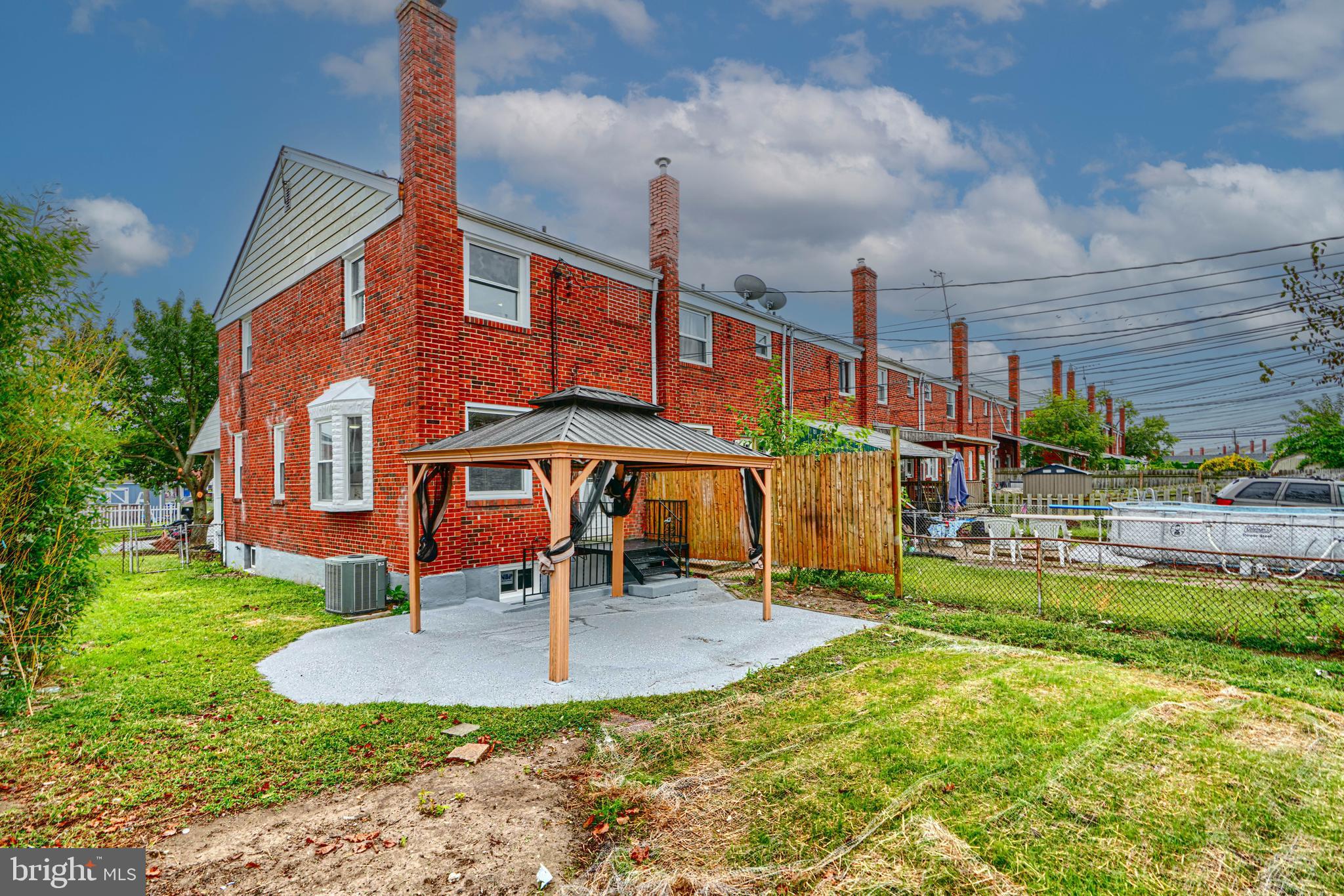 1902 Kelmore Road Baltimore, MD 21222 - Photo 24 of 27 FENCED REAR YARD w/COVERED PATIO