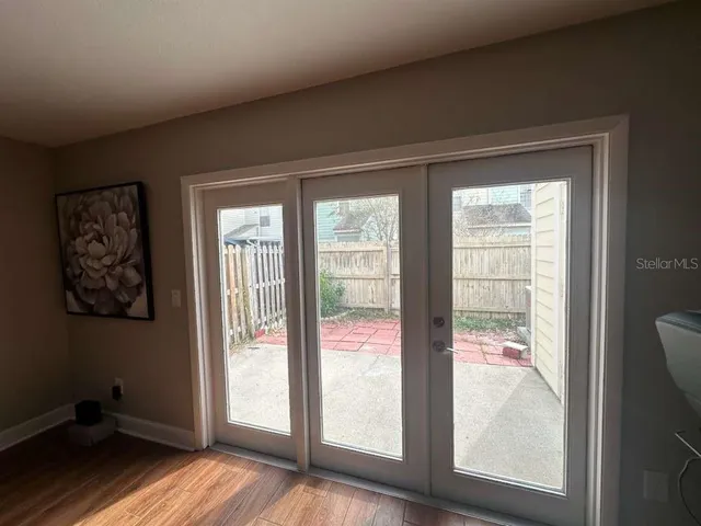 a view of front door