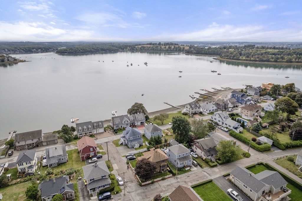 68 Edgewater Road Hull, MA 02045 - Photo 35 of 39 an aerial view of ocean and residential houses with outdoor space