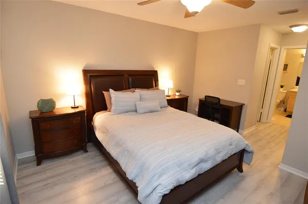 a view of a livingroom with furniture and a chandelier