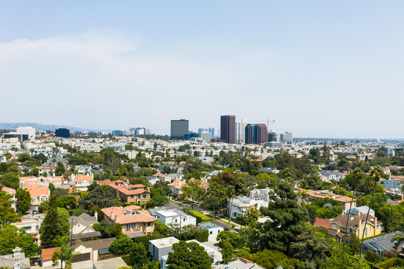 12252 Gorham Avenue Los Angeles, CA 90049 - Photo 56 of 59 an aerial view of a city with lots of residential buildings