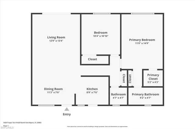 $110,000 | 1429 Tropic Terrace, North Fort Myers, FL 33903