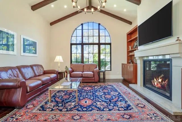 a workspace with a large window