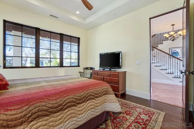 a view of a hallway with front door
