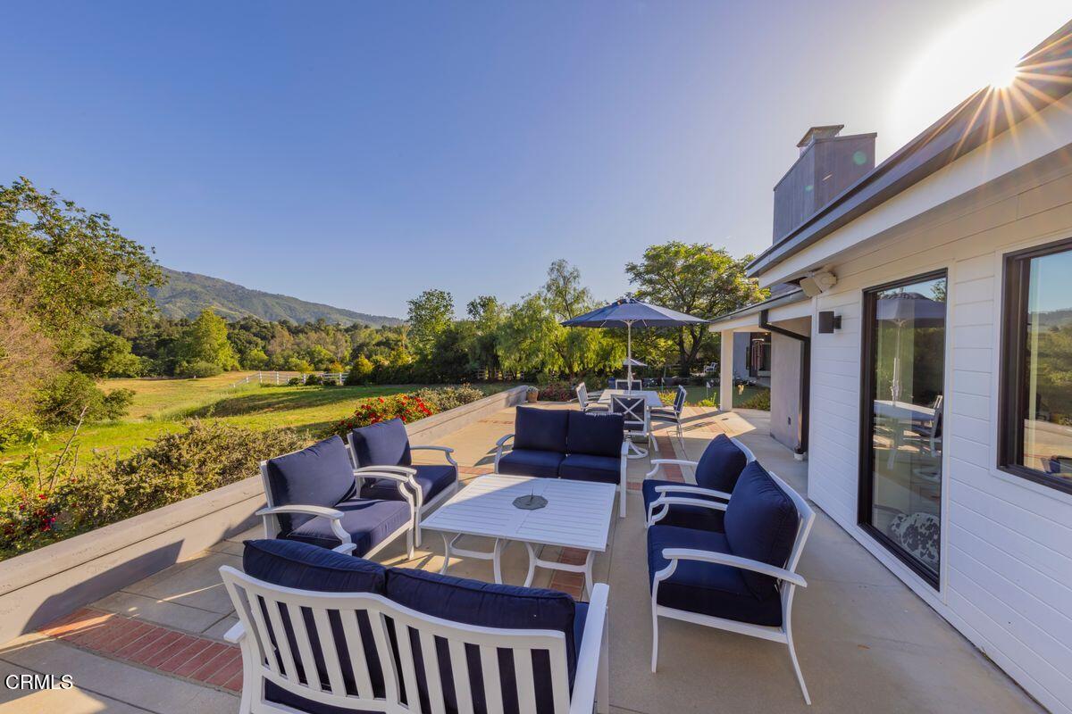291 Saddle Lane Ojai, CA 93023 - Photo 37 of 47 a view of balcony with furniture and outdoor space