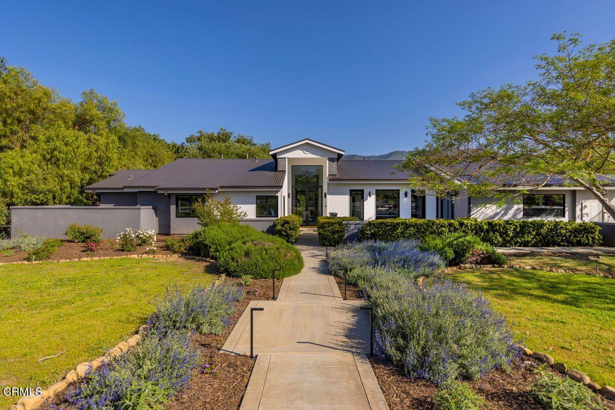 291 Saddle Lane Ojai, CA 93023 - Photo 4 of 47 a front view of a house with a yard