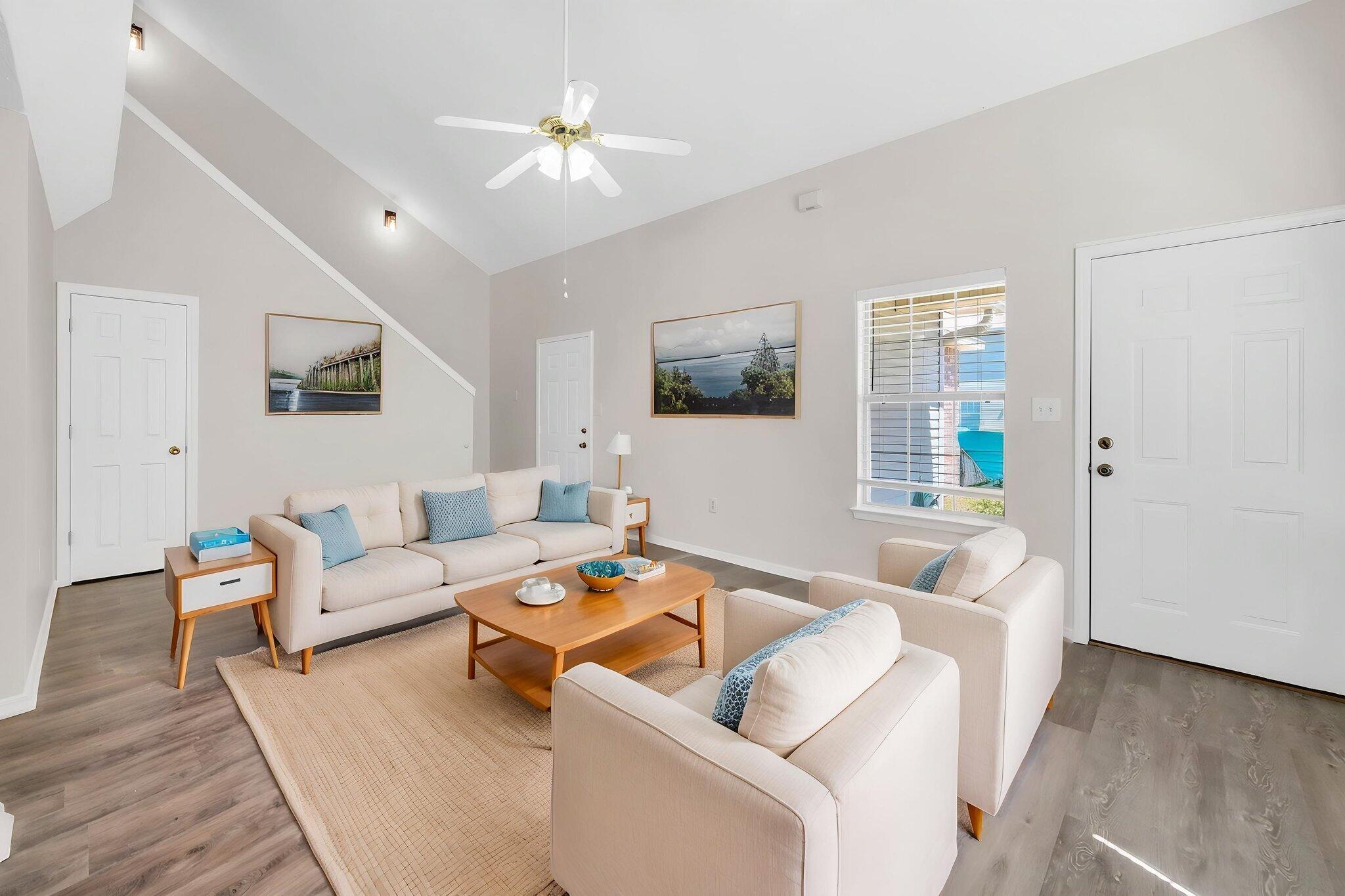 1036 Blue Ridge Drive Fort Walton Beach, FL 32547 - Photo 8 of 31 a living room with furniture and a wooden floor